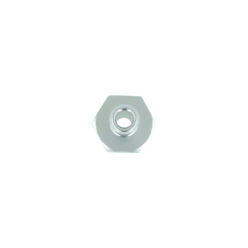 Screw-in Adapter NPT 3/8" Male to Hose Connection 10mm (3/8") - Satin Silver