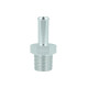 Screw-in Adapter NPT 3/8" Male to Hose Connection 10mm (3/8") - Satin Silver