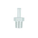 Screw-in Adapter NPT 3/8" Male to Hose Connection 8mm (5/16") - Satin Silver