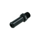 Screw-in Adapter NPT 3/8" Male to Hose Connection 16mm (5/8") - Satin Black