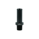 Screw-in Adapter NPT 3/8" Male to Hose Connection 16mm (5/8") - Satin Black