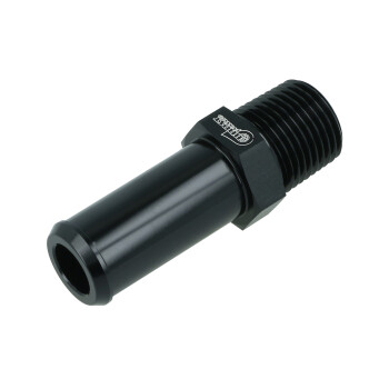 Screw-in Adapter NPT 1/2" male to Hose Connector Fitting 19mm (3/4") - satin black | BOOST products