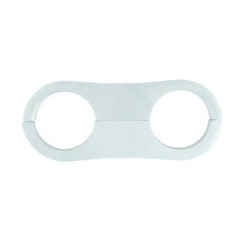 Dual Schlauchhalter 15,9mm (5/8") - silber matt