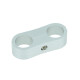 Dual Schlauchhalter 15,9mm (5/8") - silber matt