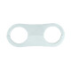 Dual Schlauchhalter 15,9mm (5/8") - silber matt