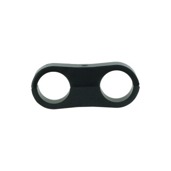 Dual Schlauchhalter 15,9mm (5/8") - schwarz matt