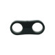 Dual Schlauchhalter 15,9mm (5/8") - schwarz matt