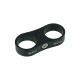 Dual Schlauchhalter 25,4mm (1") - schwarz matt