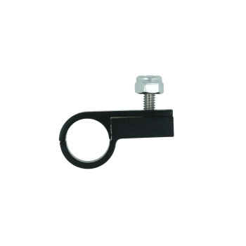 Single Hose P-Clamp Bracket 14,3mm (9/16") - satin black | BOOST products