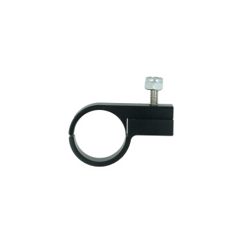 Single Hose P-Clamp Bracket 24mm (15/16") - satin black | BOOST products