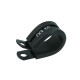 Schlauchhalter gummiert 15,9mm (5/8") - schwarz matt