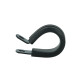 Schlauchhalter gummiert 15,9mm (5/8") - schwarz matt