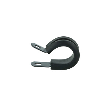 Cushioned Hose P-Clamp Bracket 12,7mm (1/2") - satin black | BOOST products