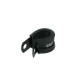 Schlauchhalter gummiert 12,7mm (1/2") - schwarz matt