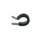 Schlauchhalter gummiert 12,7mm (1/2") - schwarz matt