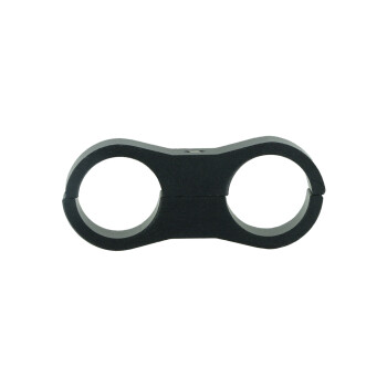 Dual Schlauchhalter 14,3mm (9/16") - schwarz matt
