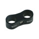 Dual Hose Clamp Bracket / Separator 14,3mm (9/16") - satin black | BOOST products