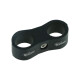 Dual Schlauchhalter 14,3mm (9/16") - schwarz matt