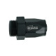 Schlauchanschluss Fitting drehbar Dash 8 zu M22x1,5mm männlich mit O-Ring - 0° - schwarz matt