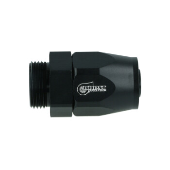 reusable Hose End Dash 10 to M22x1,5mm male with O-Ring - straight - satin black | BOOST products