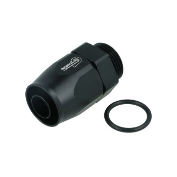 Schlauchanschluss Fitting drehbar Dash 10 zu M22x1,5mm männlich mit O-Ring - 0° - schwarz matt