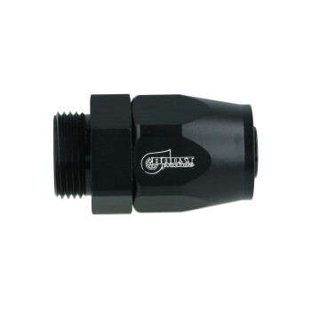 Schlauchanschluss Fitting drehbar Dash 10 zu M22x1,5mm männlich mit O-Ring - 0° - schwarz matt