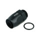 Schlauchanschluss Fitting drehbar Dash 10 zu M22x1,5mm männlich mit O-Ring - 0° - schwarz matt
