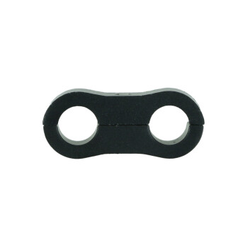 Dual Schlauchhalter 13,5mm (17/32") - schwarz matt