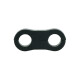Dual Schlauchhalter 13,5mm (17/32") - schwarz matt