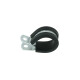 Schlauchhalter gummiert 19,1mm (3/4") - silber matt