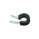 Cushioned Hose P-Clamp Bracket 7,9mm (5/16") - Satin Silver