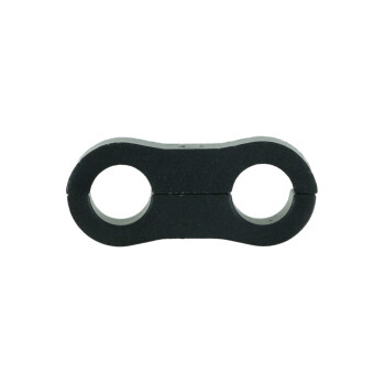 Dual Hose Clamp Bracket / Separator 7,9mm (5/16") - satin black | BOOST products