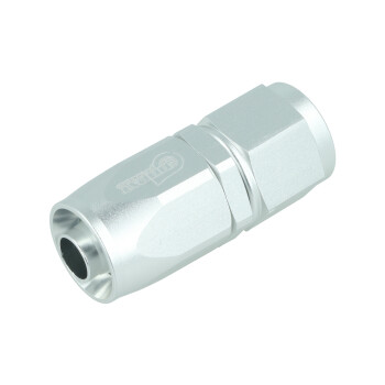 Schlauchanschluss Fitting Dash 8 - gerade - silber matt