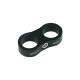 Dual Hose Clamp Bracket / Separator 20,6mm (13/16") - satin black | BOOST products