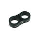 Dual Schlauchhalter 20,6mm (13/16") - schwarz matt