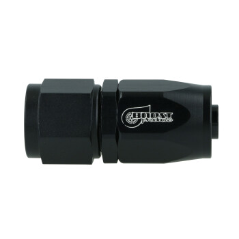 Hose End Dash 8 - straight - Satin Black
