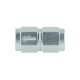 Adapter Dash 6 Female to Dash 6 Female - Satin Silver