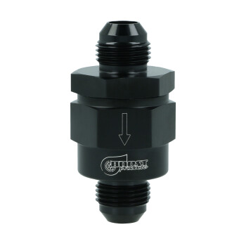 One Way Check Valve Dash 8 male - satin black | BOOST products