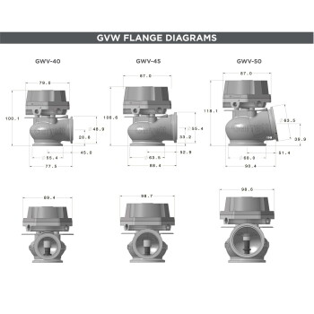 Garrett GVW-40 Vent Wastegate - schwarz