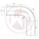 Ø55mm Silikonschlauch 90° Bogen schwarz