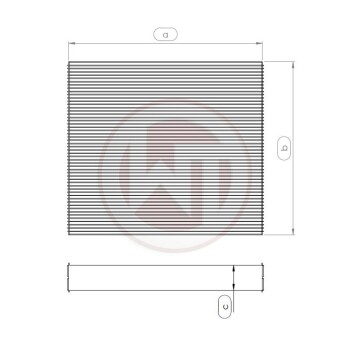 Radiator core 685x489x50 | Wagner Tuning