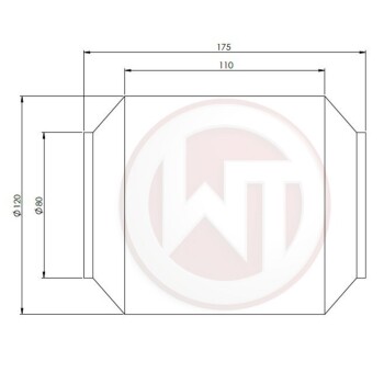 Tuning/Racing catalyst Ø120mm x 110mm 100CPSI with...