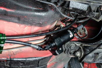 Anschluss Leitungssatz Upgrade Schlingertopf / Kraftstoffpumpen Halter für OEM Innentank - Toyota Supra MK4 - Edelstahlfilter | 20-0415-03