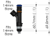 Fuel rail top feed conversion - Mazda 13B-rew secondary | 20-0447
