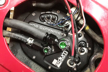 Anschluss Leitungssatz Upgrade Schlingertopf / Kraftstoffpumpen Halter für OEM Innentank - Mazda FD RX7 - Mikroglasfilter | 20-0455-05