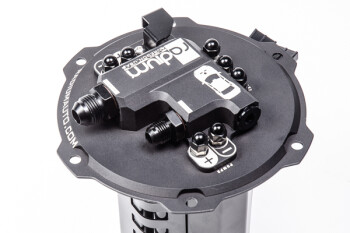 FHST Upgrade Schlingertopf / Kraftstoffpumpen Halter für OEM Innentank - Mitsubishi EVO X - ohne Pumpen (Walbro F90000267/274/285) | 20-0642-00
