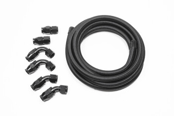 -10 AN / Dash 10 universal PTFE hose kit - black | Radium