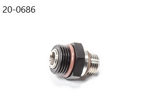 Gewindeadapter -08 AN / Dash 8 ORB auf -06 AN / Dash 6 ORB Anschluss - drehbar | 20-0686