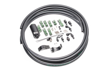 Anschluss Leitungssatz Upgrade Schlingertopf / Kraftstoffpumpen Halter für OEM Innentank - ältere Nissan S14/S200/S15/Silvia/R33/R34 - Mikroglasfilter | Radium