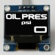 OLED 1.3 Zoll digitale Öldruckanzeige (Bar) // GROßE Zahlen // inkl. Sensor